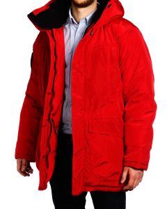 Куртка пуховая удлиненная 12207 - Urban Red (Фото 1)
