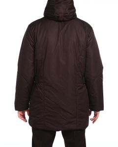Куртка удлиненная на утеплителе Холлофайбер® 14421 - Brown (Фото 7)