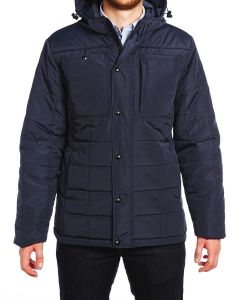 Куртка средней длины на утеплителе 17506 - Navy (Фото 1)