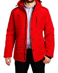Куртка средней длины на утеплителе 17506 - Urban Red (Фото 3)