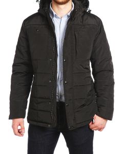 Куртка средней длины на утеплителе 17506 - Black (Фото 10)