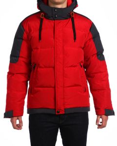 Куртка пуховая средней длины 16509 - Urban Red/Night Graphite (Фото 5)