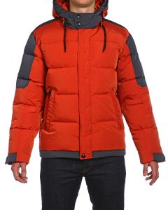 Куртка пуховая средней длины 16509 - Dark Orange/Night Graphite (Фото 7)