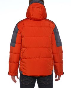 Куртка пуховая средней длины 16509 - Dark Orange/Night Graphite (Фото 8)