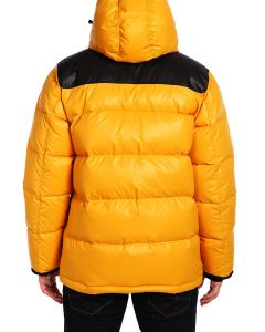 Куртка пуховая удлиненная 16505 - Yellow/Black (Фото 8)