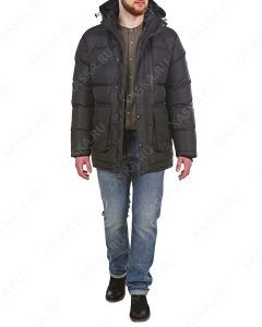 Куртка пуховая средней длины 17701 - Black (Фото 1)