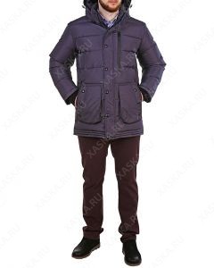 Куртка пуховая средней длины 17701 - Graphite (Фото 9)