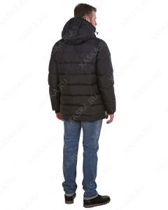 Куртка пуховая средней длины 17701 - Black (Фото 3)