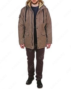 Куртка средней длины на утеплителе 17718 - Walnut (Фото 1)