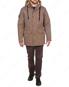 Куртка средней длины на утеплителе 17718 - Walnut (Фото 2)