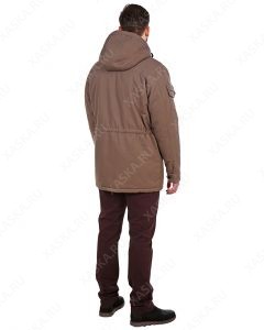 Куртка средней длины на утеплителе 17718 - Walnut (Фото 3)