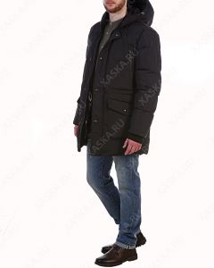 Куртка пуховая удлиненная 199705 - Black (Фото 11)