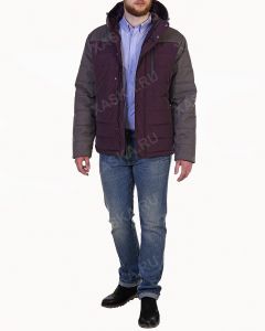 Куртка средней длины на утеплителе 17716 - Wood bordo (Фото 1)