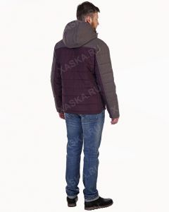 Куртка средней длины на утеплителе 17716 - Wood bordo (Фото 4)