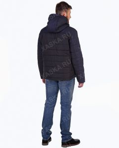 Куртка средней длины на утеплителе 17716 - Black (Фото 6)