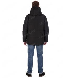 Куртка средней длины на утеплителе 199801 - Black (Фото 8)