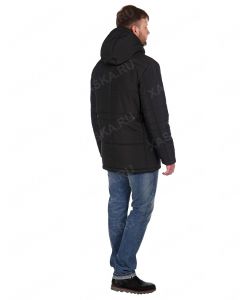 Куртка средней длины на утеплителе 199801 - Black (Фото 9)