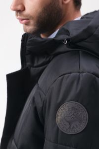 Куртка удлиненная на утеплителе 199909 - Black (Фото 5)