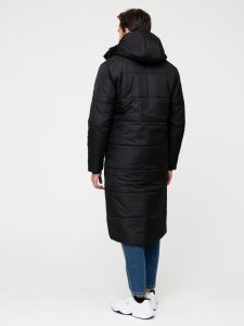 Пальто на утеплителе 200203 - Black (Фото 2)