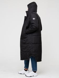 Пальто на утеплителе 200217 - черный (Фото 20)
